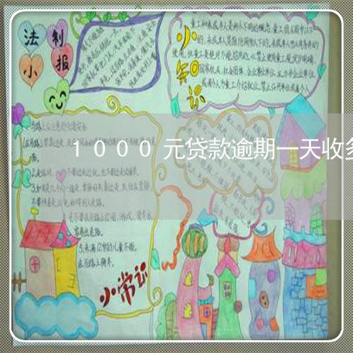 1000元贷款逾期一天收多少