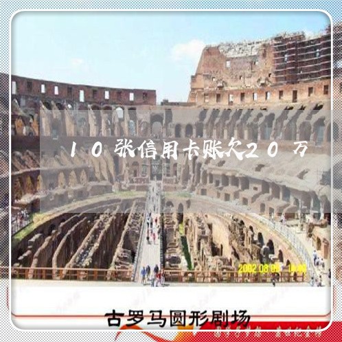 10张信用卡账欠20万 10张信用卡账欠20万
