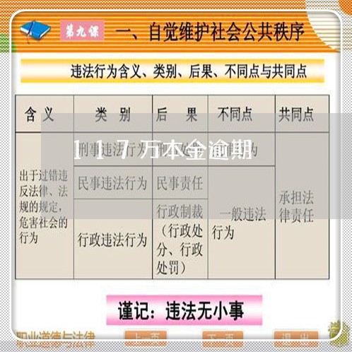 117万本金逾期 117万本金逾期