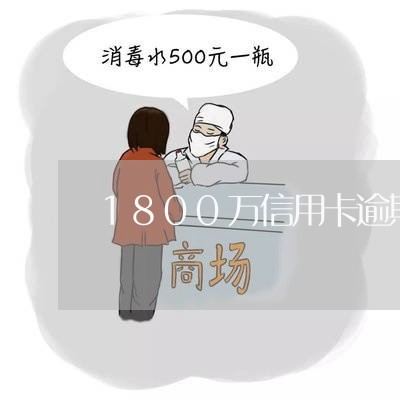 1800万信用卡逾期一天/2023062337250