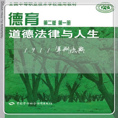1911年刑法典 1911年刑法典