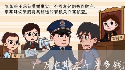 1万逾期三个月多钱违约金