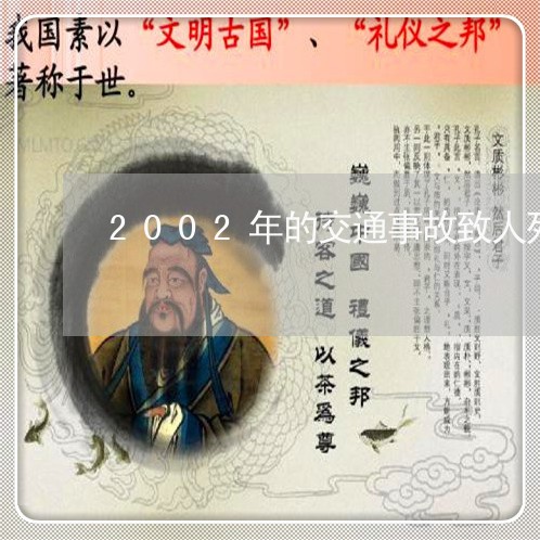 2002年的交通事故致人死亡/2023061349372