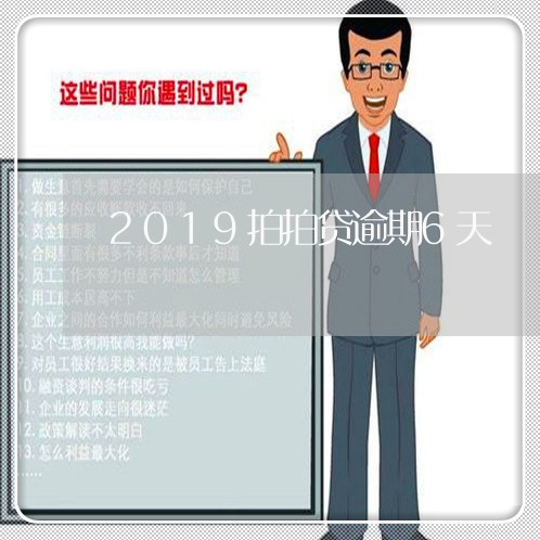 2019拍拍贷逾期6天/2023061862838