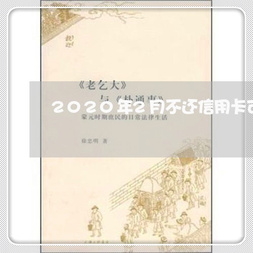 2020年2月不还信用卡可以吗