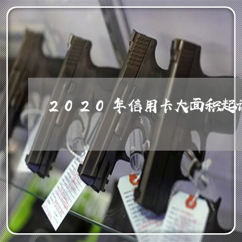 2020年信用卡大面积起诉