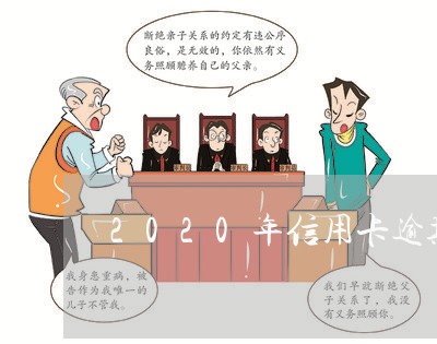 2020年信用卡逾期立案