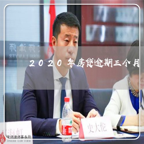 2020年房贷逾期三个月/2023061137938