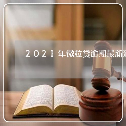 2021年微粒贷逾期最新消息了/2023110193028