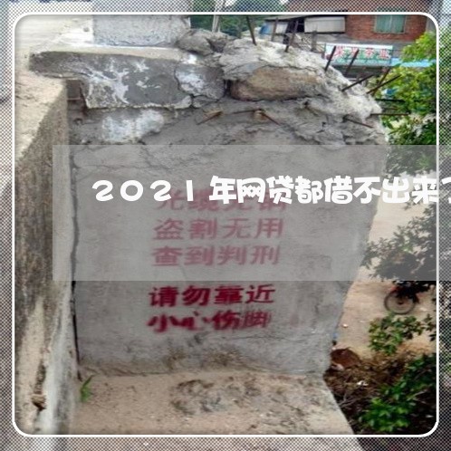 2021年网贷都借不出来了