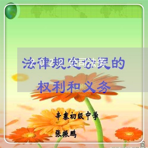 2022公司法务