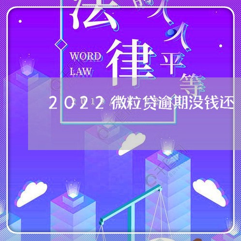 2022微粒贷逾期没钱还