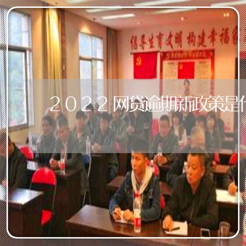 2022网贷逾期新政策是什么/2023120316059