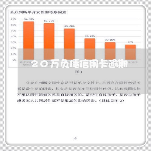 20万负债信用卡逾期