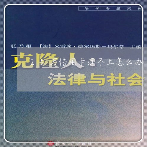25万信用卡还不上怎么办/2023011946946 25万信用卡还不上怎么办/2023011946946