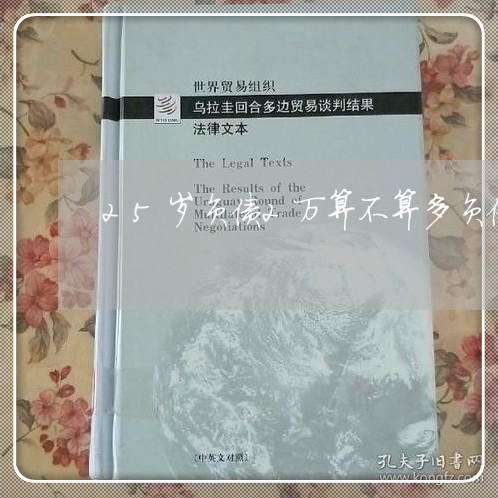 25岁负债2万算不算多负债/2023071339270