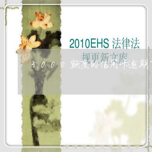 3000额度的信用卡逾期了一年