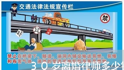 30岁离婚律师多少钱一次/2023060941607