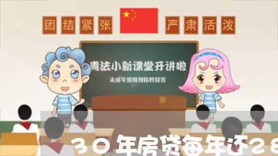 30年房贷每年还2800/2023061015747