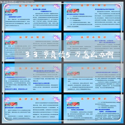 33岁负债5万怎么办啊/2023011846181