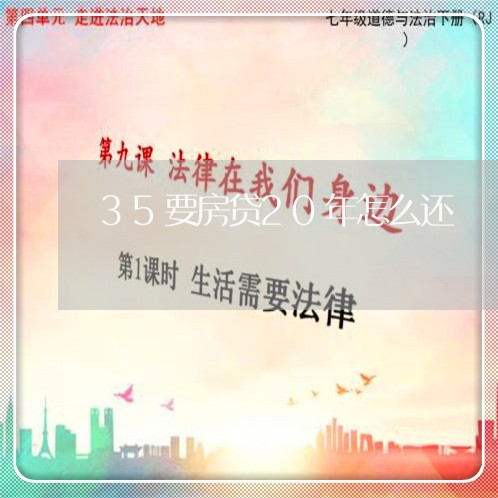 35要房贷20年怎么还/2023041925959