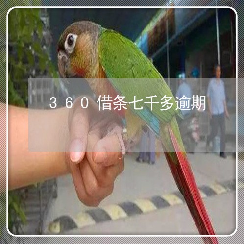 360借条七千多逾期 360借条七千多逾期