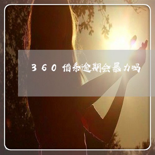 360借条逾期会暴力吗/2023061863605