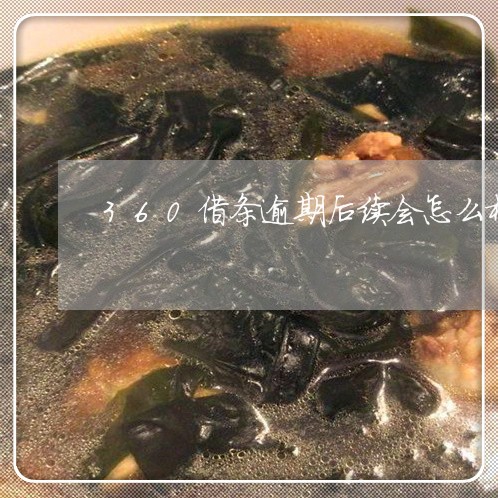 360借条逾期后续会怎么样