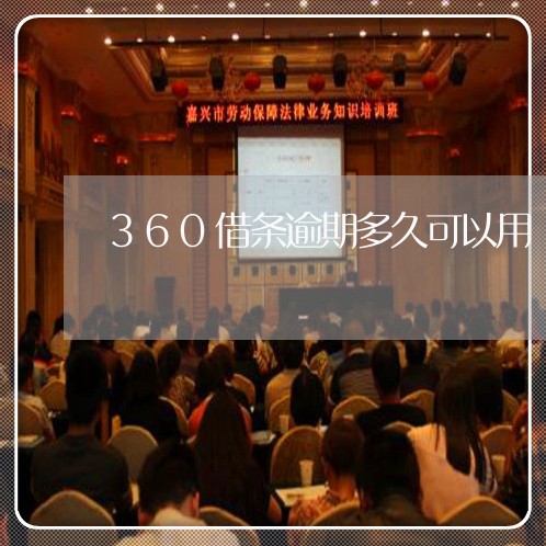 360借条逾期多久可以用/2023042185749