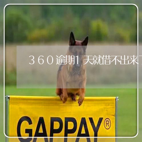 360逾期1天就借不出来了 360逾期1天就借不出来了