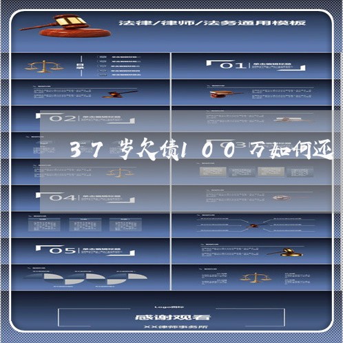 37岁欠债100万如何还/2023012196370 37岁欠债100万如何还/2023012196370