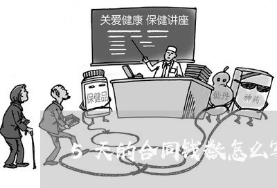 5天的合同钱数怎么写/2023041092746