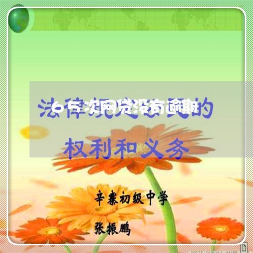 65次网贷没有逾期