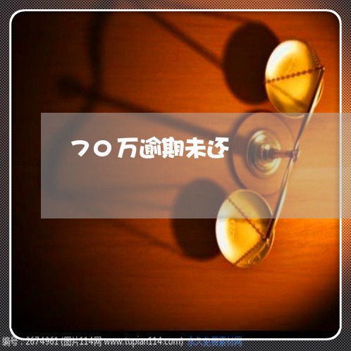 70万逾期未还 70万逾期未还