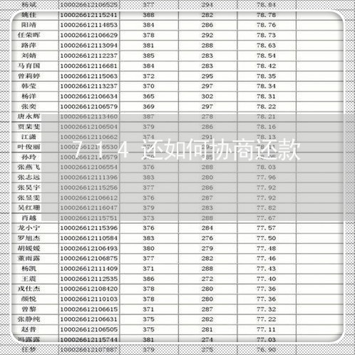 714还如何协商还款/2023070775845