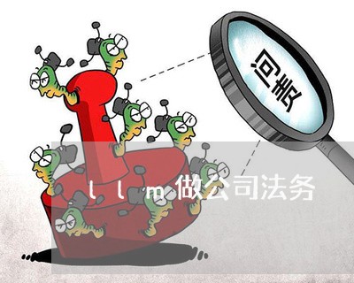 llm做公司法务 llm做公司法务