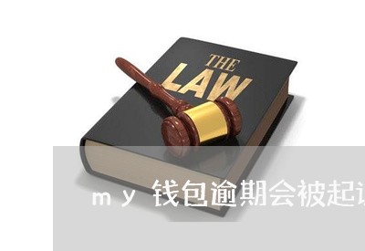 my钱包逾期会被起诉吗/2023120991693