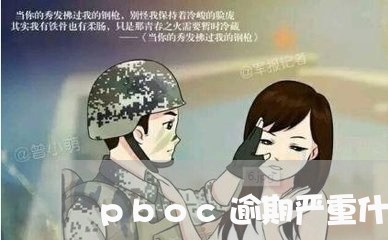 pboc逾期严重什么意思 pboc逾期严重什么意思