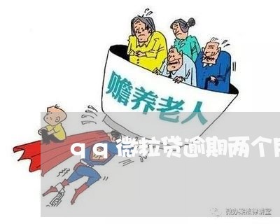 qq微粒贷逾期两个月/2023031825046