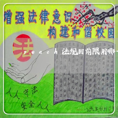 reach法规目前限用哪一类物质