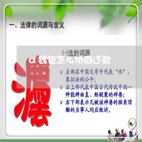 u钱包怎么协商还款/2023110738403