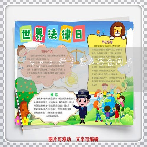 wps新手怎么写合同书/2023041247371 wps新手怎么写合同书/2023041247371