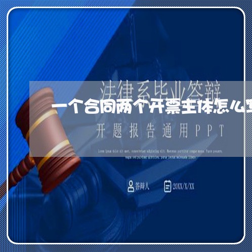 一个合同两个开票主体怎么写/2023061669302 一个合同两个开票主体怎么写/2023061669302