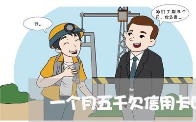 一个月五千欠信用卡四万怎么办