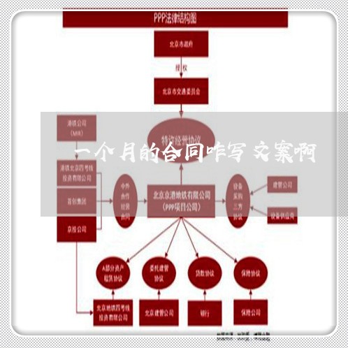 一个月的合同咋写文案啊/2023061606046