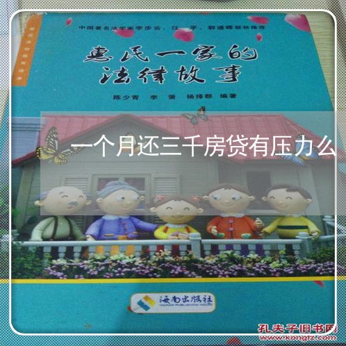 一个月还三千房贷有压力么/2023061104937 一个月还三千房贷有压力么/2023061104937