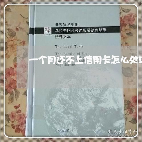 一个月还不上信用卡怎么处理