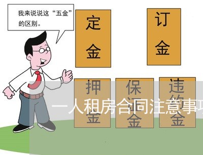 一人租房合同注意事项怎么写/2023060884737
