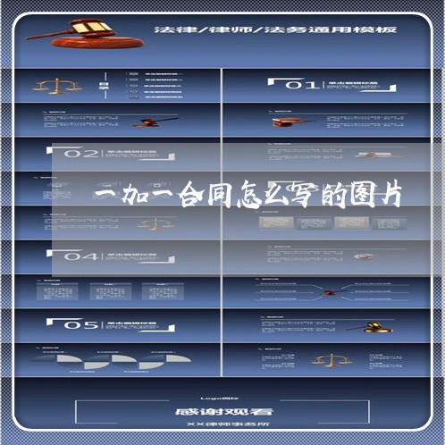 一加一合同怎么写的图片/2023060105835