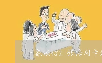 一家银行2张信用卡逾期/2023063048159